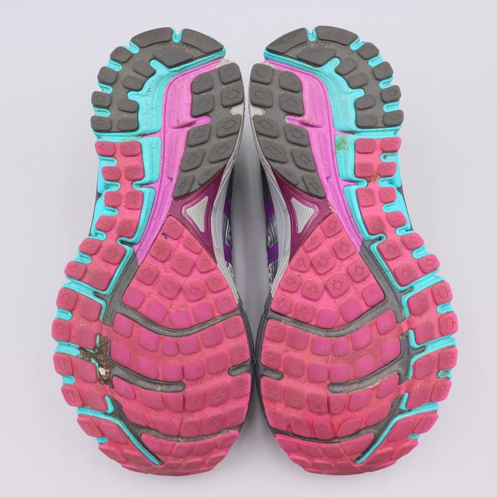 Brooks Adrenaline GTS 17 Womens Size 9.5 2E US Silver Pink Teal Running Shoes - Picture 8 of 8